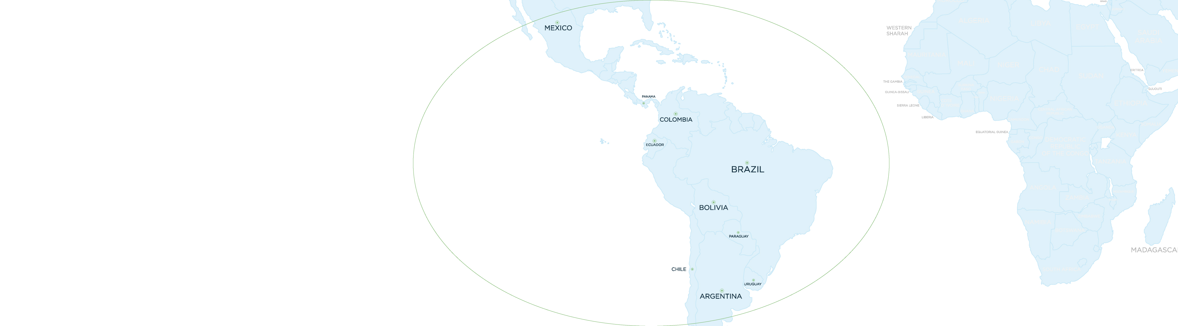 Map of transport paths in Europe